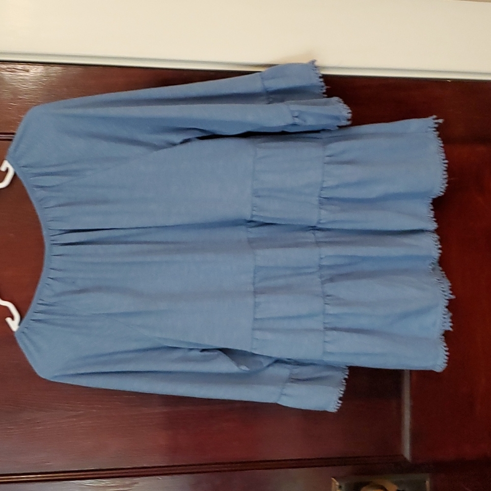 Kela blue boho top... cute - Picture 4 of 4